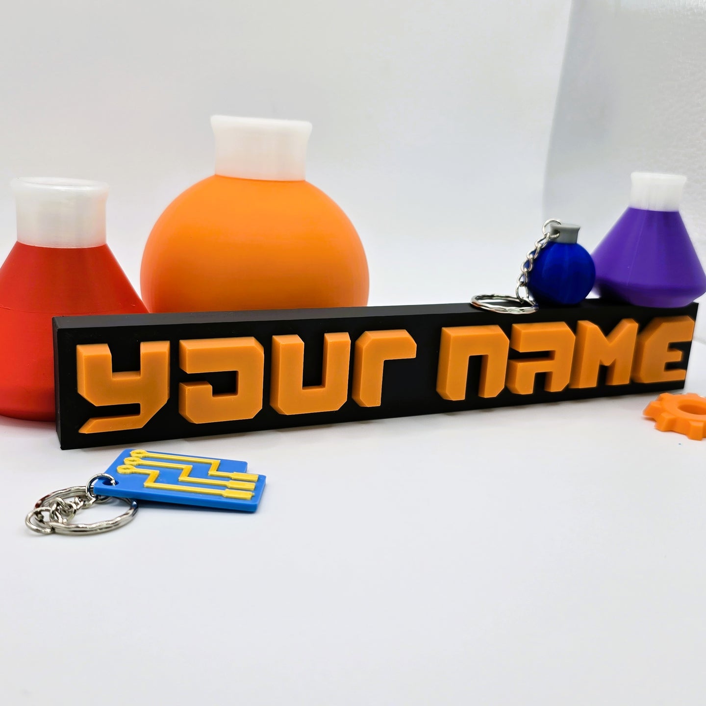 Factorio Style Nameplate - Cool Gaming Stuff