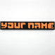 Factorio Style Nameplate - Cool Gaming Stuff