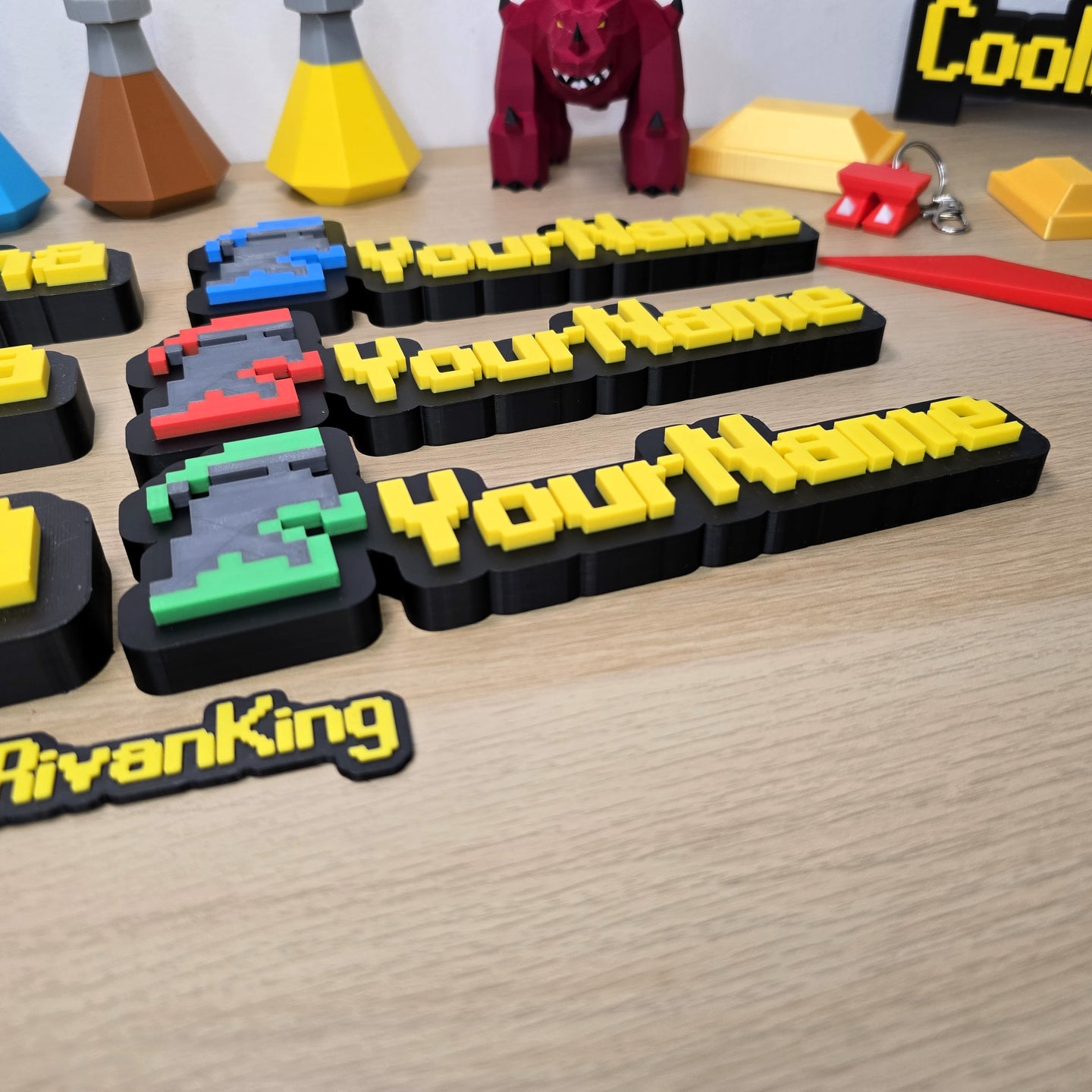 Personalized Custom IronMan RuneScape Font Nameplate - Cool Gaming Stuff