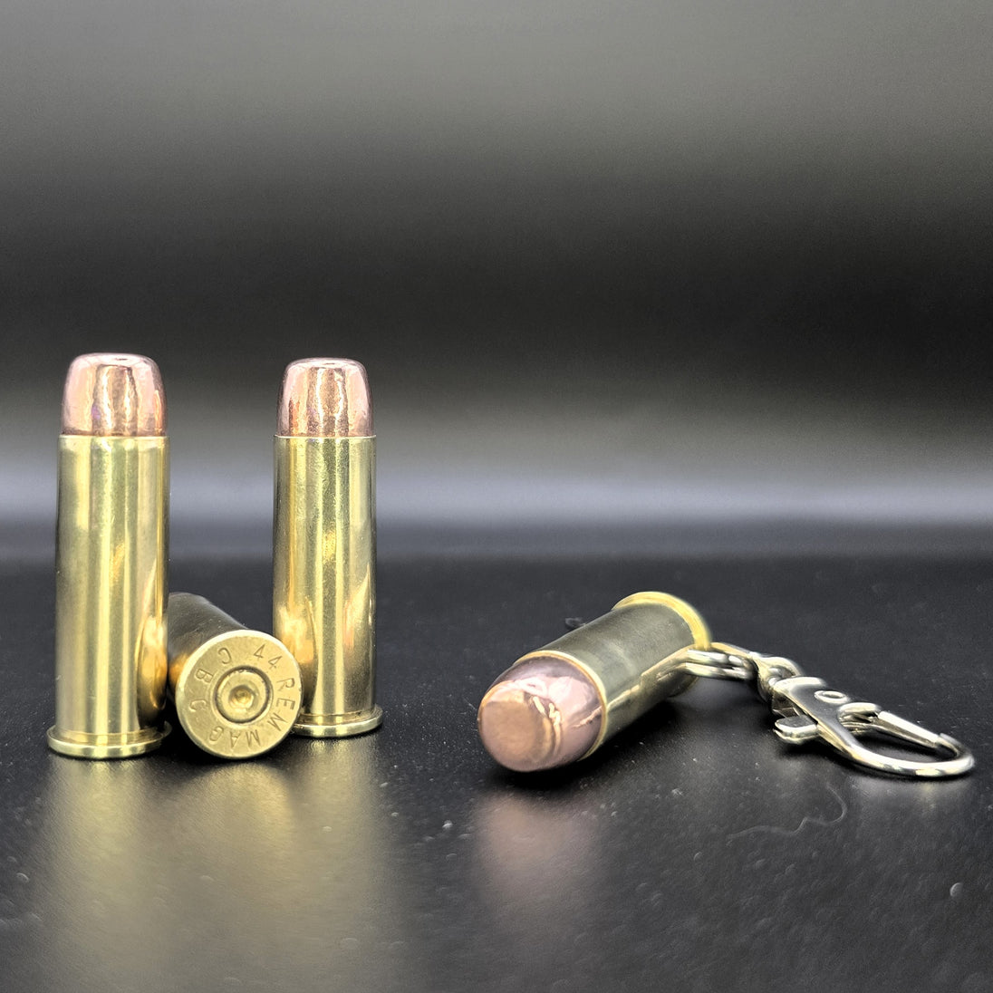 .44 Magnum Bullet Keyring made from real inert brass ammo – Cool Gaming Stuff UK

