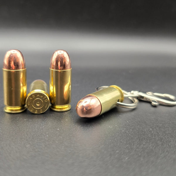.45 ACP Bullet Keyring made from real inert ammo – Cool Gaming Stuff UK
