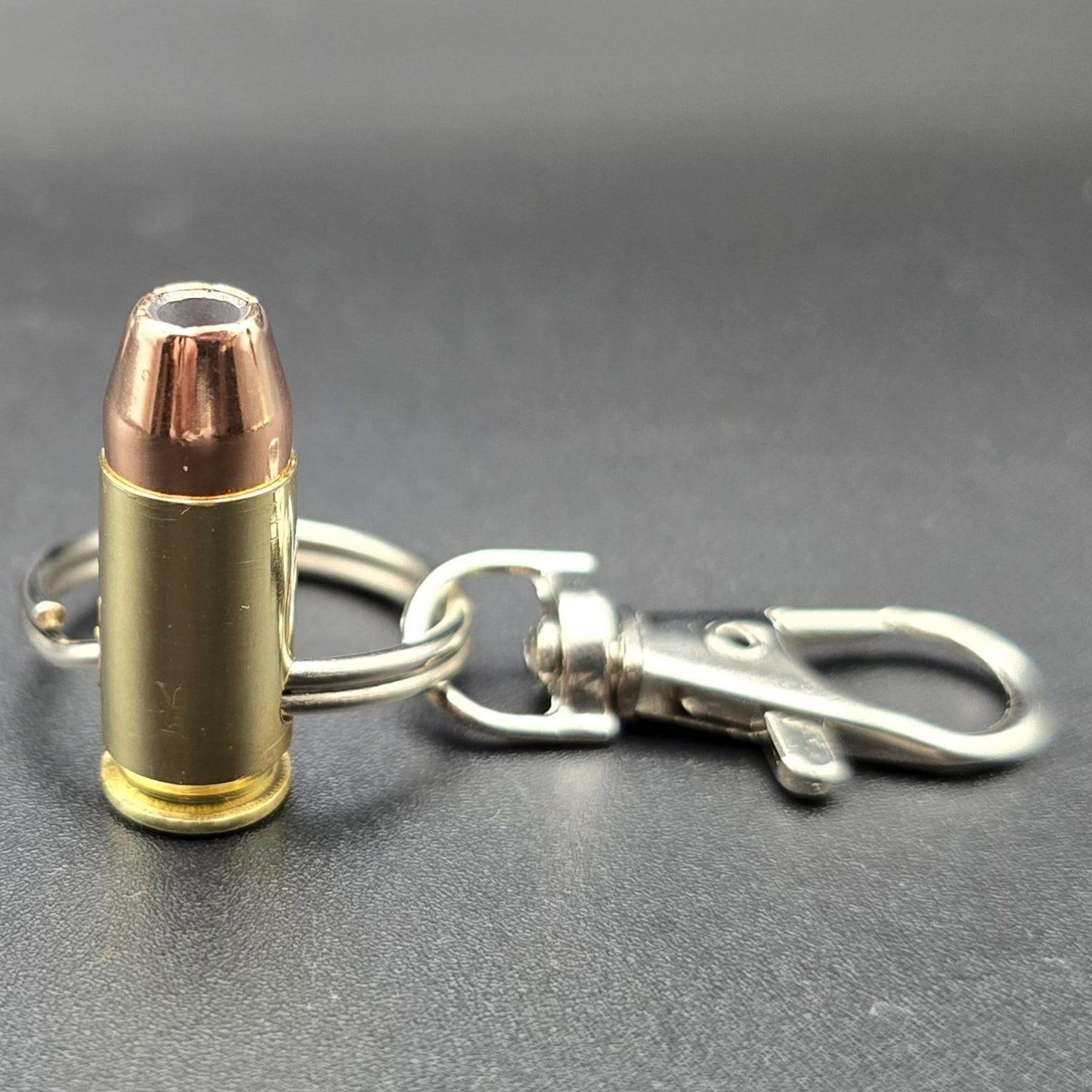 9mm Hollow Point Bullet Keyring & Inert Ammo