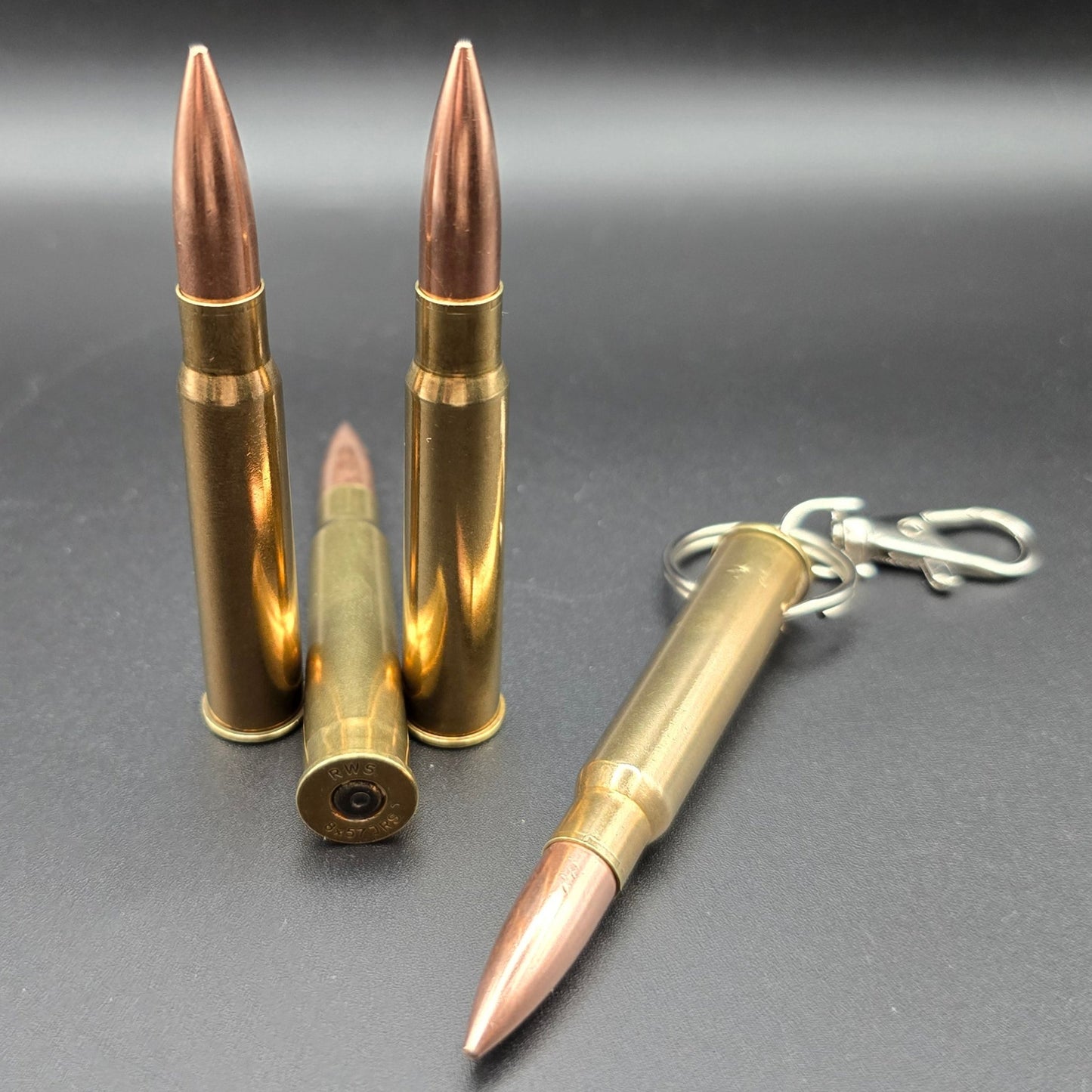 8x57 JRS Rimmed Bullet Keyring & Inert Ammo