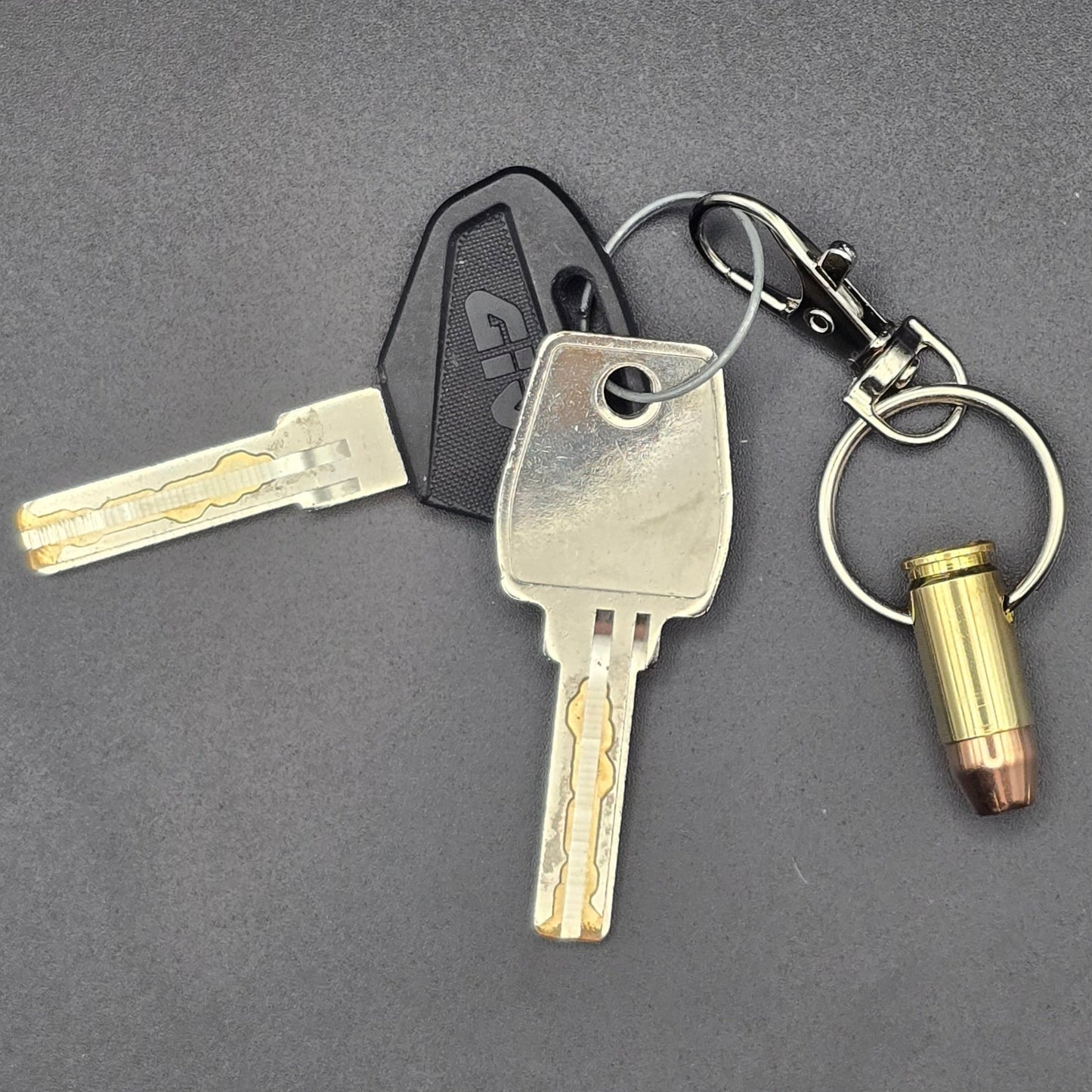 9mm Hollow Point Bullet Keyring & Inert Ammo