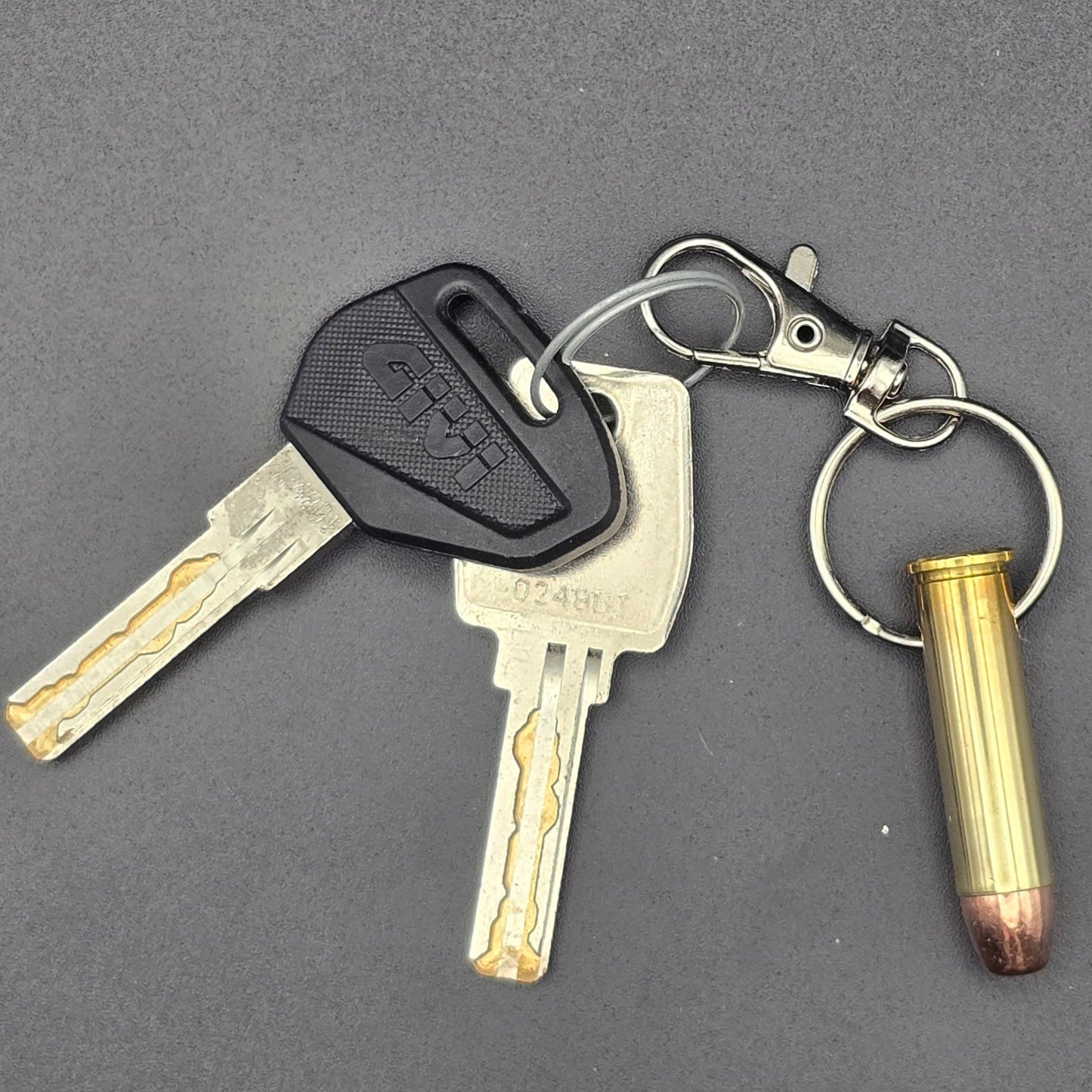 .357 Magnum Bullet Keyring & Inert Ammo