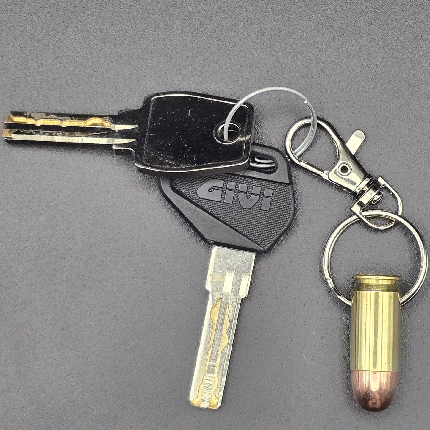 .45 ACP Bullet Keyring & Inert Ammo