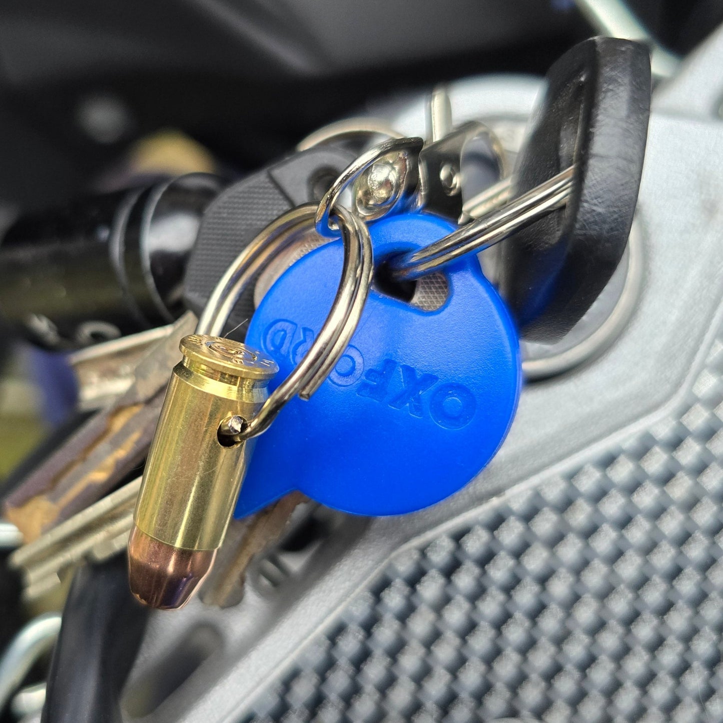 9mm Hollow Point Bullet Keyring & Inert Ammo