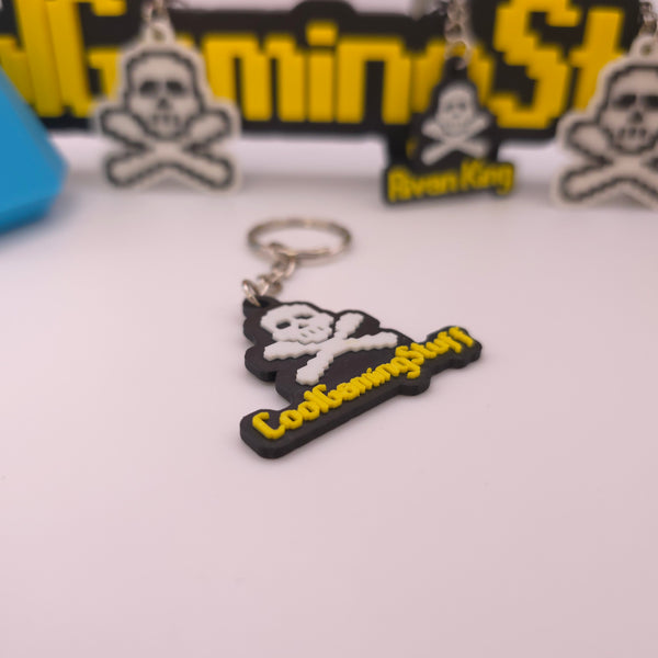 RuneScape PK Skull Keyring – Add Your Name for a Personal Touch! - Cool Gaming Stuff