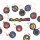 Runescape Rune Styled Keyrings - Cool Gaming Stuff