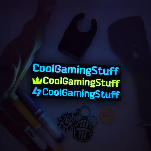 Glow In The Dark Escape From Tarkov Font Nameplate - Cool Gaming Stuff