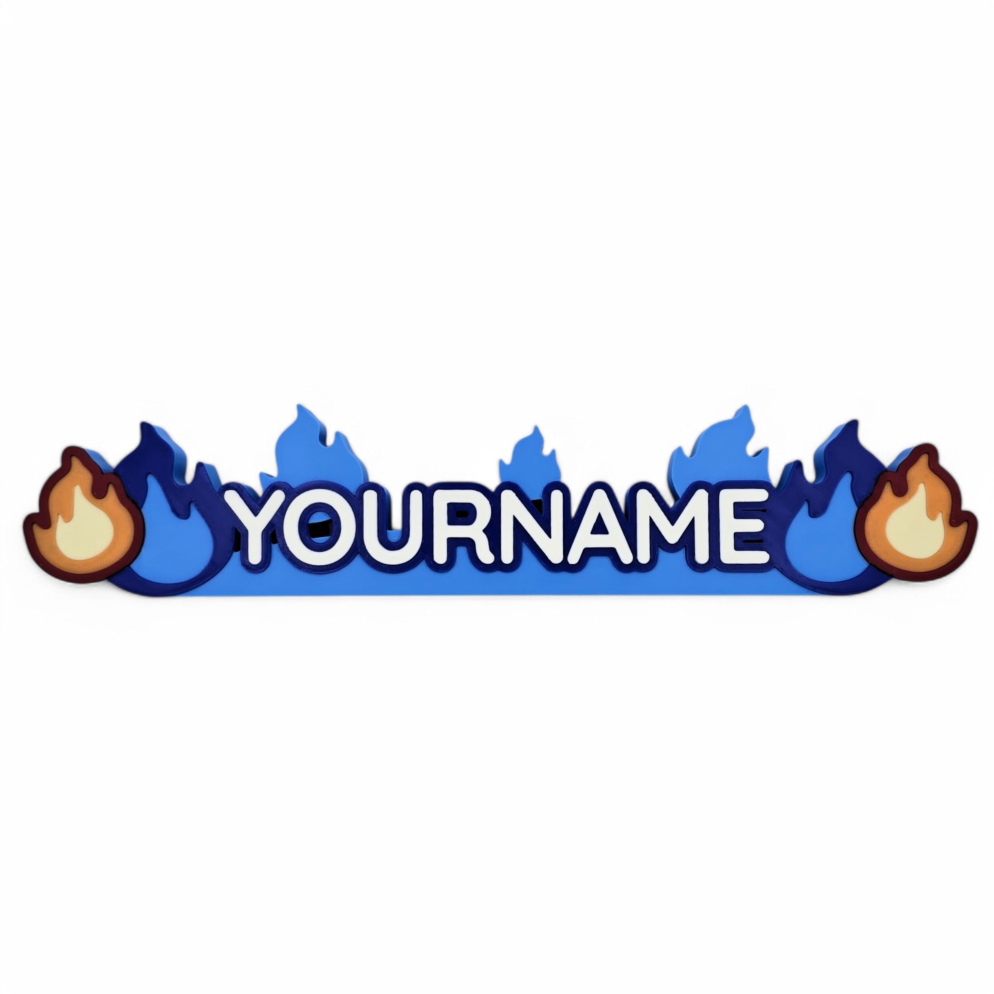 Blazing Builder Custom Nameplate - Cool Gaming Stuff