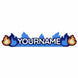 Blazing Builder Custom Nameplate - Cool Gaming Stuff