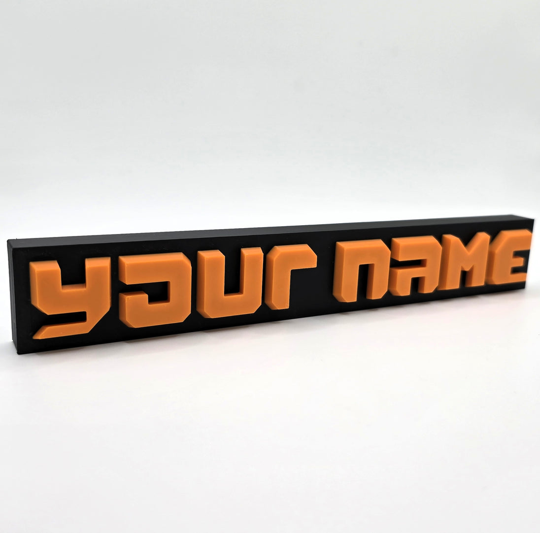 Factorio Style Nameplate - Cool Gaming Stuff