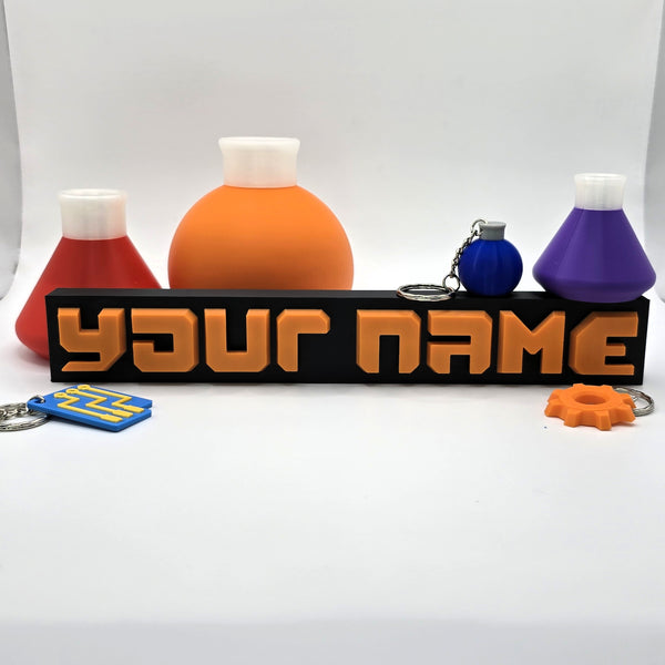 Factorio Style Nameplate - Cool Gaming Stuff