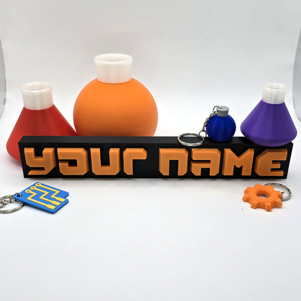 Factorio Style Nameplate - Cool Gaming Stuff
