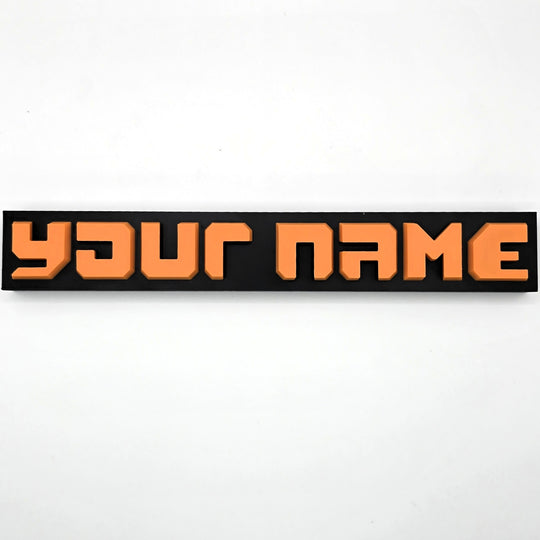 Factorio Style Nameplate - Cool Gaming Stuff
