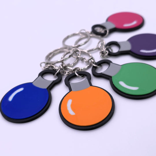 Factorio Science Keyring - Cool Gaming Stuff