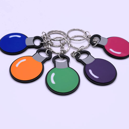 Factorio Science Keyring - Cool Gaming Stuff