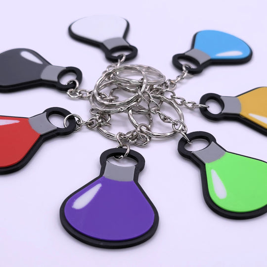 Factorio Science Keyring - Cool Gaming Stuff