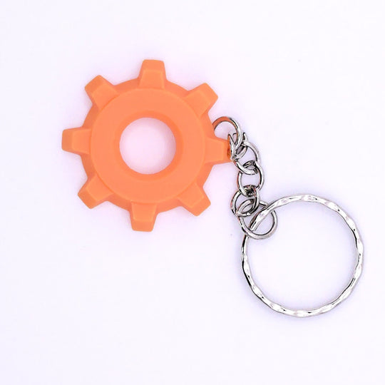Orange Gear Cog Inspired By Factorio - Cool Gaming Stuff