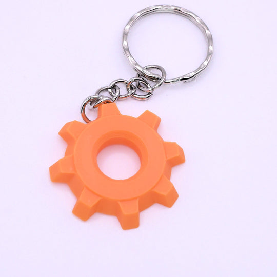 Orange Gear Cog Inspired By Factorio - Cool Gaming Stuff