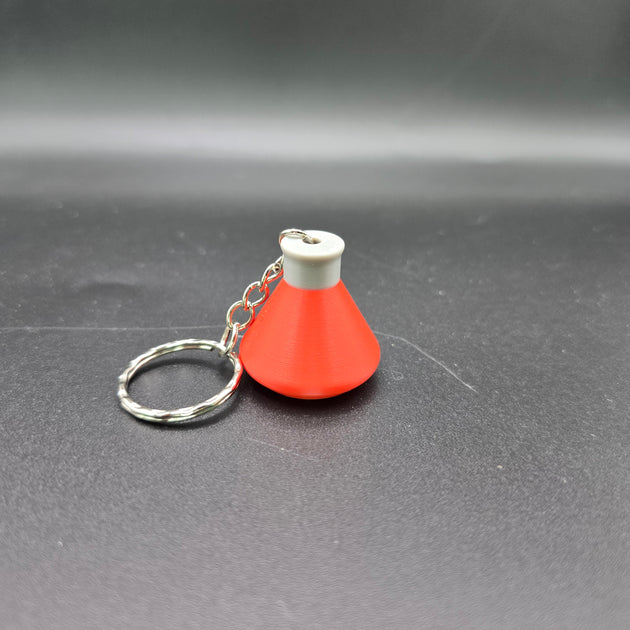 Factorio Science Flask Keyrings - Cool Gaming Stuff