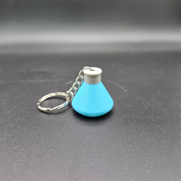 Factorio Science Flask Keyrings - Cool Gaming Stuff