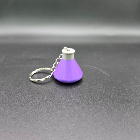 Factorio Science Flask Keyrings - Cool Gaming Stuff