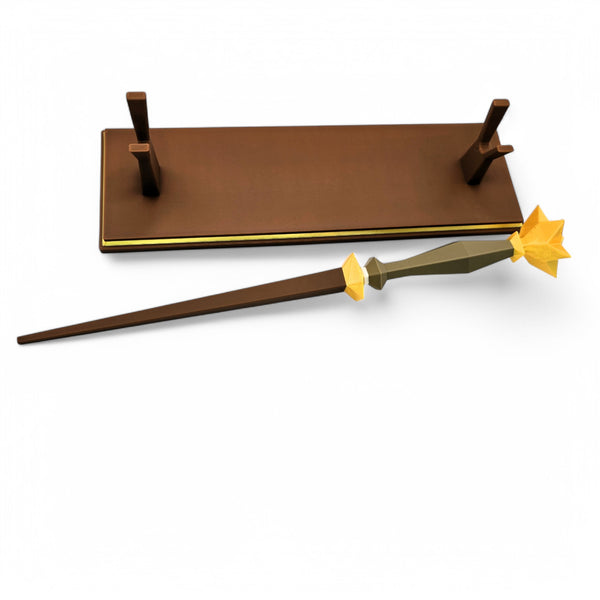 Runescape Master Wand Optional Stand & Custom Nameplate - Cool Gaming Stuff