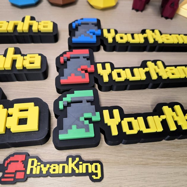 Personalized Custom IronMan RuneScape Font Nameplate - Cool Gaming Stuff