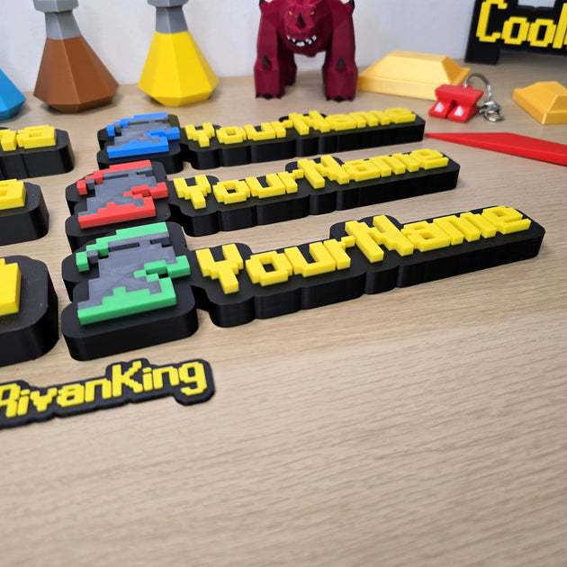 Personalized Custom IronMan RuneScape Font Nameplate - Cool Gaming Stuff