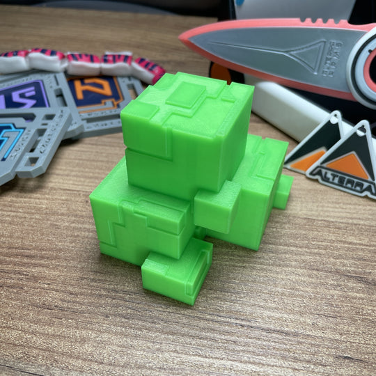 Subnautica inspired glowing cube replica