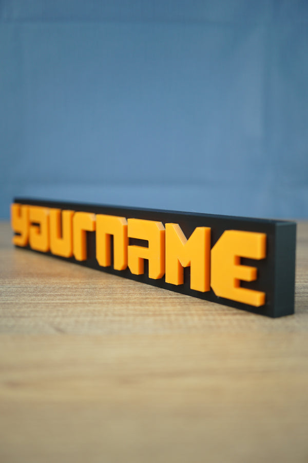 3d printed factorio nameplate 