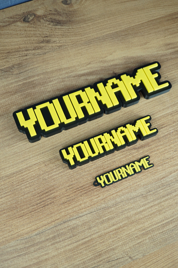 3d Printed Runescape Font Nameplates and Keyring
