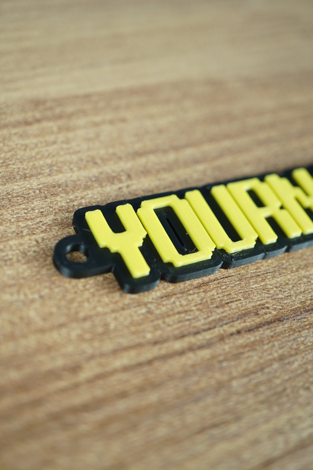 3d Print Custom Keyring Font