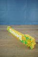 3D printed Sunny Blossoms sign close up