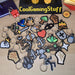 3D printed OSRS skill icon keychains