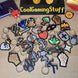 3D printed OSRS skill icon keychains