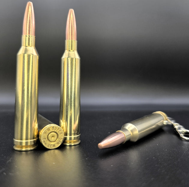 7mm Remington Magnum Bullet Keyring made from real inert ammo – Cool Gaming Stuff UK
