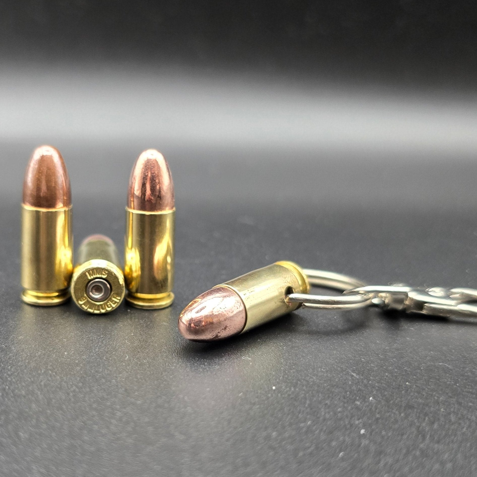 9mm Bullet Keyring | Real Inert Ammo Keychain
