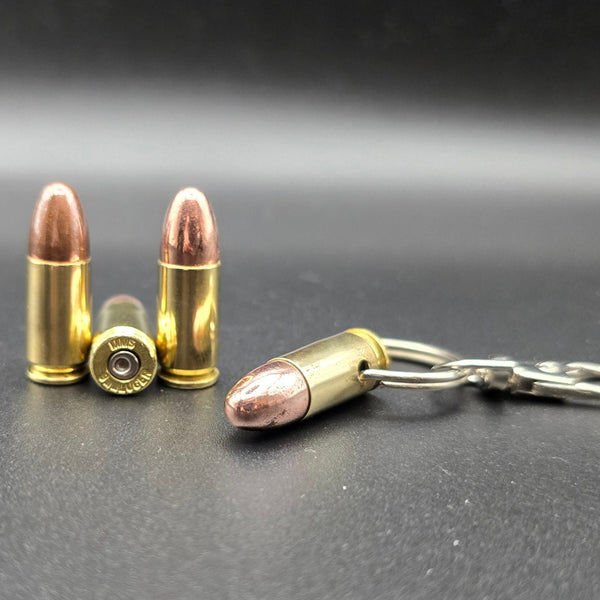 9mm Bullet Keyring made from real inert brass ammo – Cool Gaming Stuff UK
