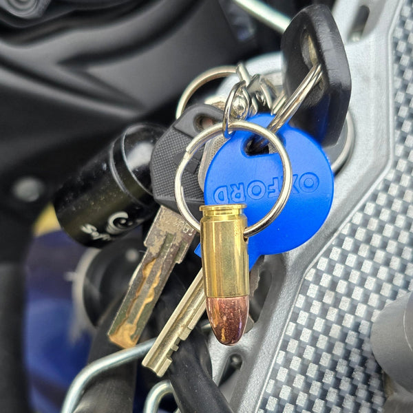 9mm Bullet Keyring made from real inert brass ammo – Cool Gaming Stuff UK
