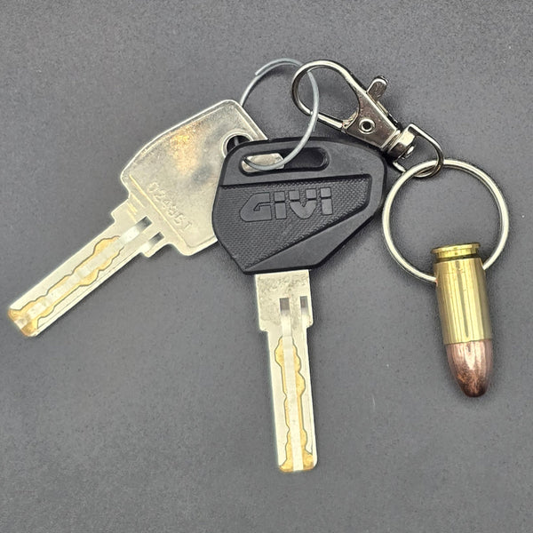 9mm Bullet Keyring made from real inert brass ammo – Cool Gaming Stuff UK
