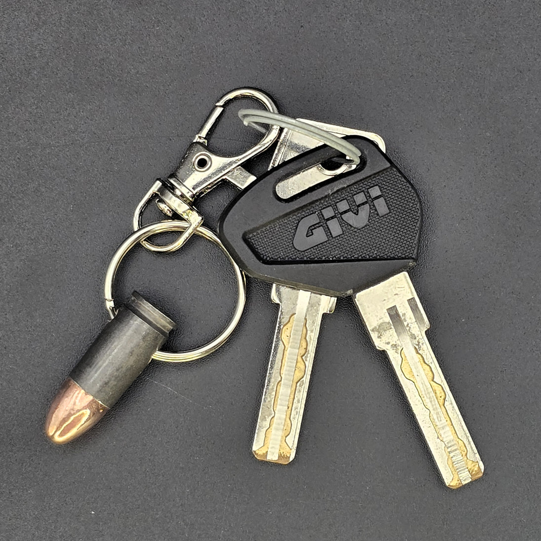 9mm Bullet Keyring – Real Inert Steel Ammo Keychain
