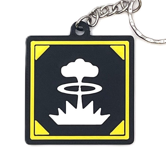 Square Stratagem Keychain Inspired By Helldivers - Cool Gaming Stuff