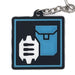 Square Stratagem Keychain Inspired By Helldivers - Cool Gaming Stuff