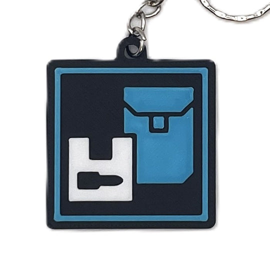 Square Stratagem Keychain Inspired By Helldivers - Cool Gaming Stuff