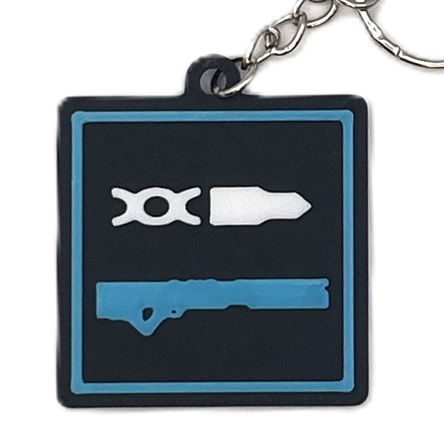 Square Stratagem Keychain Inspired By Helldivers - Cool Gaming Stuff