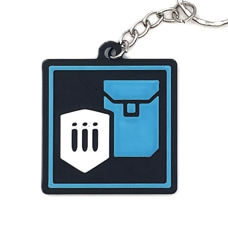 Square Stratagem Keychain Inspired By Helldivers - Cool Gaming Stuff