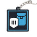 Square Stratagem Keychain Inspired By Helldivers - Cool Gaming Stuff